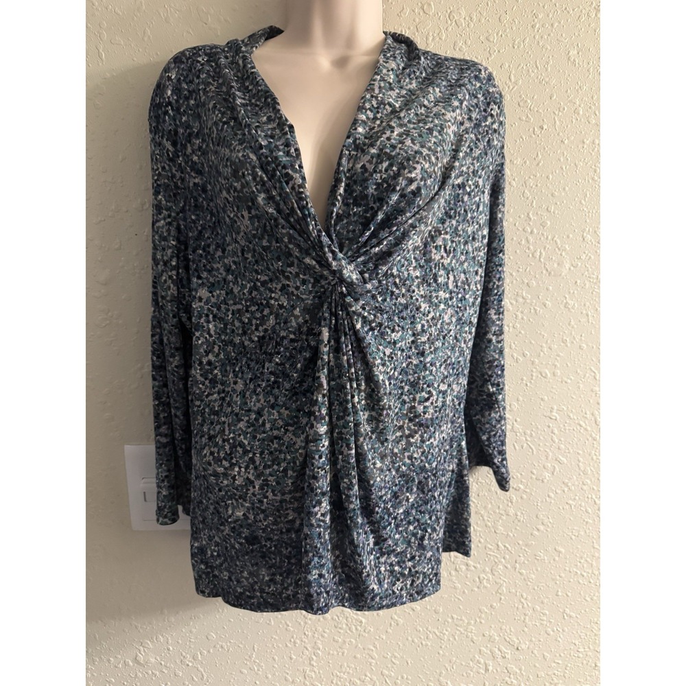 Xl Liz Claiborne Multi Top #930*10**